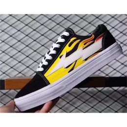 Shoes Revenge x Women Girls Sport Canvas Sneaker Amac Customs White Botanical Old Skool Skateboard Skate