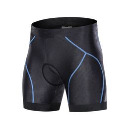 Sports Men's Cycling Underwear Shorts 4D Padded Bike Bicycle MTB Liner Shorts with Anti-Slip Leg Grips