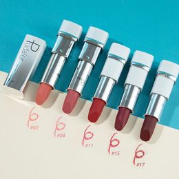 Matte Velvet Lipstick 17 Colours Waterproof Rotating Lipsticks Long Lasting Non-Stick Cup Professional Makeup Cosmetic