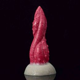 Nxy Dildos Liquid Silicone Skin Suction Cup Penis for Men and Women Ice Cream Anal Plug Passion Massage Masturbator Adult Sex Products 0317