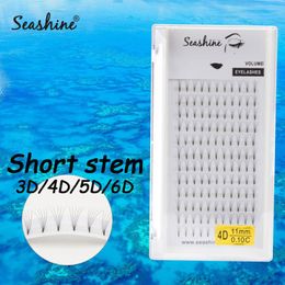 False Eyelashes Seashine Lashes Short Stem Premade Fans 3d/4d/5d/6d Faux Mink Lash Russian Volume Eyelash Extensions Pre Made ExtensionFalse