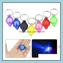 Other Event Party Supplies Festive Home Garden Mini Flashlight Keychain Portable Outdoor Partys Keyring Light Torch Key Chain Emergency Ca