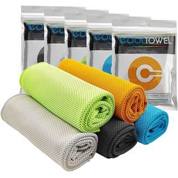 30x90cm Ice Cold Towels Summer Cooling Sunstroke Sports Exercise Towels Cooler Running Towels Quick Dry Soft Breathable Towel F0619