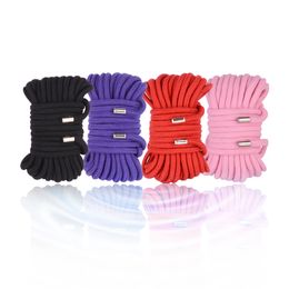 0.8MM Bondage Shibari Thicken Cotton Rope sexy Slave Restraint Soft Adult Toy BDSM Binding Role-Playing For Couple Games Beauty Items