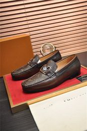 A1 Luxury Oxford Shoes For Men's Coiffeur Brown Dress Big Size 45 Brand Men Designer Scarpe italiane in vera pelle Elegant Mean Shoess Office Bona taglia 6.5-11