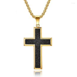Pendant Necklaces Cross Necklace 316L Stainless Steel Titanium Crucifix Religious Jewellery For Men And WomenPendant
