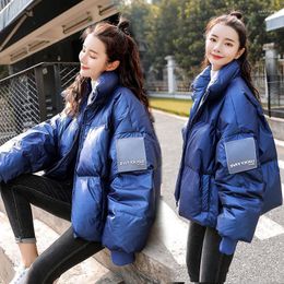 Women's Down & Parkas Winter Clothes Women Korean Cotton Thickened Windproof Waterproof Lady's Short Jacket Plus Size Outdoor Polyester Kare