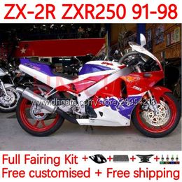 -Motocicleta Bodys para Kawasaki Ninja ZX2R ZXR250 ZX 2R 2 R R250 ZXR 250 89-98 BODYWORK 21NO.10 ZX2 R ZX-2R ZXR-25