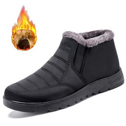 Men Boots Winter Warm Faux Short Plush Snow Boots Men New Male Outdoor High Quality Winter sneakers Shoes Men Snow Boots 201204