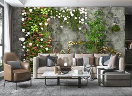 custom 3D wallpaper mural wallpaper rolls for walls living room bedroom Vine background wall stickers