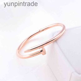 crafts outlet UK - Factory Outlet Carti er Brand Bracelet Nail mens s Diamonds designer Bangle luxury jewelry women Titanium steel Alloy Gold-Plated Craft X0HJ YXCZ