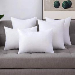 Home Cushion Inner Filling Cotton-padded Pillow Core for Sofa Car Soft Pillow Cushion Insert Cushion Core 14/16/18/20/22/24 Inch 201009