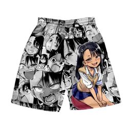 Men's Shorts Nagatoro Hayase 3D Print Summer Holiday Women/Men Elastic Waist Japan Streetwear HIP HOP Beach ShortsMen's