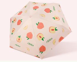 Mini Capsule Umbrella Women Five-folding Rain Anti-UV Female Sunshade Sunscreen Umbrellas Portable Pocket Umbrella W4