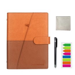 YES Drop Erasable Notebook Paper Leather Reusable Smart Notebook Cloud Storage Flash Storage 220401