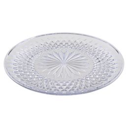 Dishes & Plates Transparent Food Sweets Fruit Dessert Dish Round Plastic Tableware Plates Snack Tray Bar Home Accessories