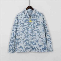 Best Quality Cavempt C.E WASHED DENIM SHIRT JACKET Men Women Cav Empt Coat Clothing T220728