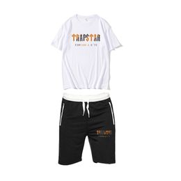 Summer Men s Sports Suit T shirt And Shorts Printed 2 Pieces Set Cotton Short Sleeve Tops Jogger Sweatpants Male Clothes 220621gx