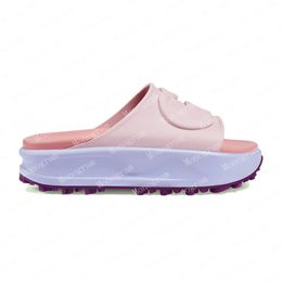 2024 Thick Bottom Slippers Designer Sandals Soft Foam Rubber Platform Wedges Sandal For Women Ladies Girls Summer Flip Flops Mules 692845 3 colors with box 36-42 #GTR01