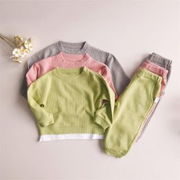 Clothing Sets Children Girls 2pcs Tracksuits Summer Casual Style Autumn T-Shirts Pants Sport Suits Spring Clothes SetClothing
