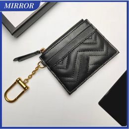 -MIRROR Universal Clutch Bags Business Quilted V Pickup Ladies Men's Coin Purse Credit Cards Bag With Hook Buckle Solid Color ID Card Storage