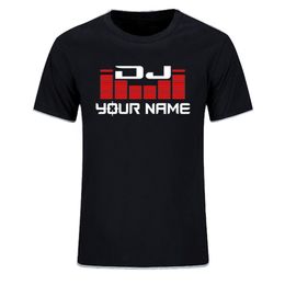 Custom Personalised Surname Diy T shirt Men Women DJ Your Name T Shirts Hip Hop Tshirt Cotton Summer For Man Top Tees EU Size 220616