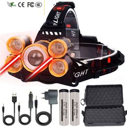 New The Most Brightest XHP100 LED Headlight 500000LM Zoomable Headlamp 18650 Battery Aluminium Alloy Head Flashlight Torch Lamp