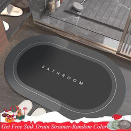 Carpets Super Absorbent Bath Mat Quick-drying Bathroom Carpet Non-slip Door Floor Kitchen HomCarpets