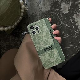 Shockproof Phones Cases Stylish Phone Case Luxury Designer Mens Womens Embroidery Totem For iPhone 13 11 12 pro X XS High Quality Wholesale