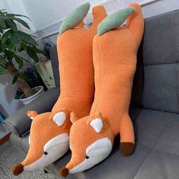 112M Giant Fairytale Anime Fox Goose Plushie Pillow Filled Large Cartoon Animals Polar Bear Bunny Fly Dragon Massage Pillows J220729