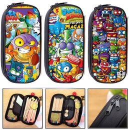 Cosmetic Bags & Cases Super Zings Case Kids Cartoon Game Pencil Large Capacity Multifunction Sotrage Children School SuppliesCosmetic