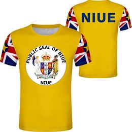 NIUE T Shirt Name Number Niu T-shirt Text Po s Clothing Print Diy Free Custom Made Not Fade Not Cracked Tshirt Jersey 220609