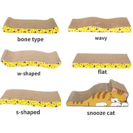 Cat Scratch Board Cats Furniture Scratferbone Shape Shape مقاومة للخدش مقاومة للخدش مطحنة مطحنة مطحنة ألعاب Pet Supplies YF0035