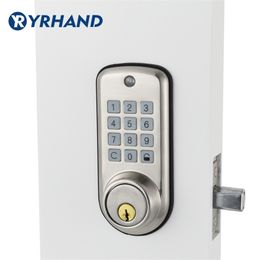 Cheap smart Home Digital Door Lock Waterproof Intelligent Keyless Password Pin Code Door Lock Electronic Deadbolt Lock 201013