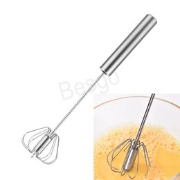 Stainless Steel Egg Beater Semi-automatic Eggs Beaters Kitchen Jam Egg Manual Stir Tool Cream Honey Baking Stirring Tools BH6536 WLY