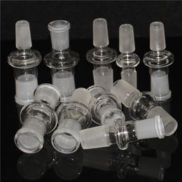 Glass Water Pipe Adaptor Smoking Accessories Glass Drop Down Adapters 14mm 18mm Male Female Converter For Bongs Quartz Banger Oil Burner Bowl