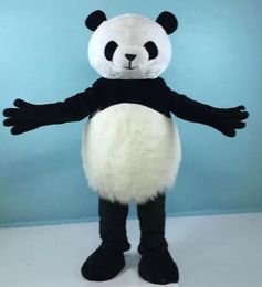 2022 Halloween Big panda Mascot Costume High Quality Cartoon animal Plush Anime theme character Adult Size Christmas Carnival Birthday Party Fancy Outfit