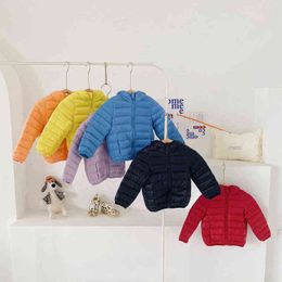 Lightweight Down Jackets For Boys Girls Down Jackets For Children Multi-color Warm And Waterproof Clothing J220718