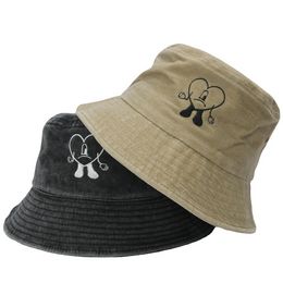 Fashion Fisherman Hat Custom Embroidery Logo 100% Cotton Reversible Single Sided Unisex Adult Bucket Hats