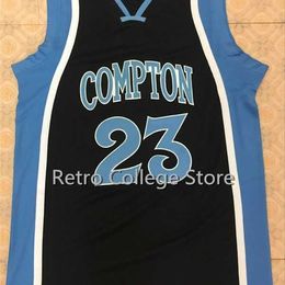 Xflsp #23 DEMAR DEROZAN COMPTON High School Jersey Retro throwback stitched embroidery Customize any name number