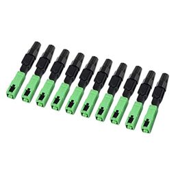 Other Lighting Accessories 10Pcs Sc/Apc Fiber Optic Connector Embedded Single Mode Component Quick Connector-Black GreenOther