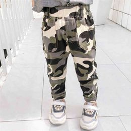 Pants For Boy Camouflage Print Cargo Pants For Boy Casual Style Kids Pants Spring Autumn Kid Clothes 210412