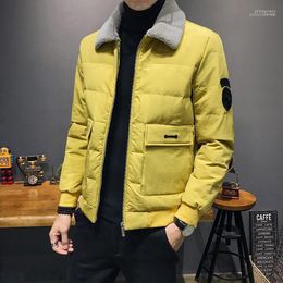 Men's Down & Parkas Men High Quality Thicken Warm Coat Turn-down Collar Streetwear Hiphop Overcoat Fashion Casual Winter Jacket1 Phin22