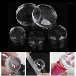 Nail Art Equipment 5Pcs Seal Stamp Template Replacement Transfer Stamper Silicone Refill Head Prud22