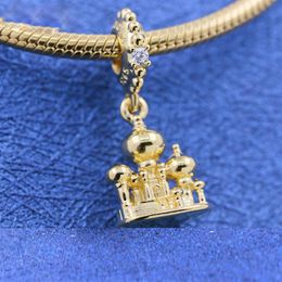 -Shine Gold Metal chapado colgado de Agrabah Charmeta de encanto para puente europeo de joyas de pandora pandora pulseras277i