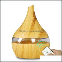 Novelty Items Home Decor Garden 300Ml Electric Air Aroma Essential Oil Diffuser Led Trasonic Aromatherapy Humidifier Usb Mini Mist Maker D