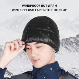 Cycling Caps & Masks Cap Wind Proof Elastic Edges Winter Nap Plush Hat Men Women MTB Bike Headwear Accessories