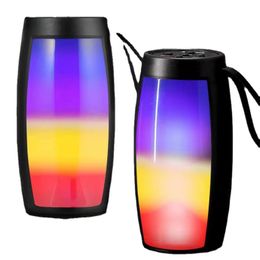 New RGB portable Bluetooth speakers USB plug truck outdoor colorful luminous wireless Bluetooth Mini speaker gift
