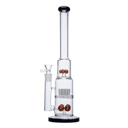 16 Inch New Big Hookahs Mushroom Cross Percolator Oil Dab Rigs 18mm Female Joint With Bowl Glass Bong Sprinker Perc Water Pipes