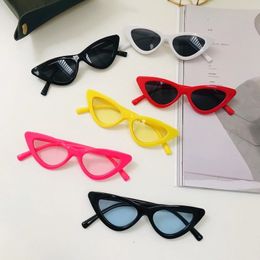 Small Frame Cat Eye Children Sunglasses Boys Grils Baby Cateye Plastic Kids Sun Glasses Child Goggle Cute Unique UV400 220705